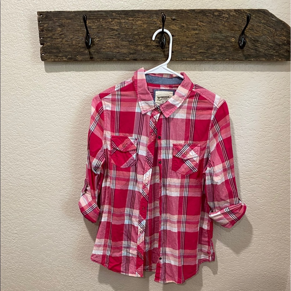 Arizona Plaid Button Up Shirt